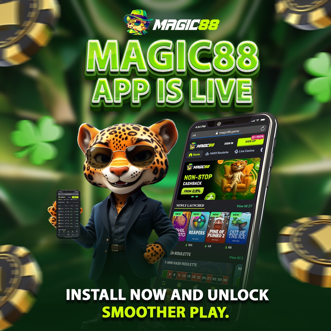 magic88global2's tweet photo. 📱 Magic88 App Is Live
Install now and enjoy more ways to play.
👉 https://t.co/0B0UswScmz
#Magic88 #AppInstall https://t.co/yVVnTad1A7