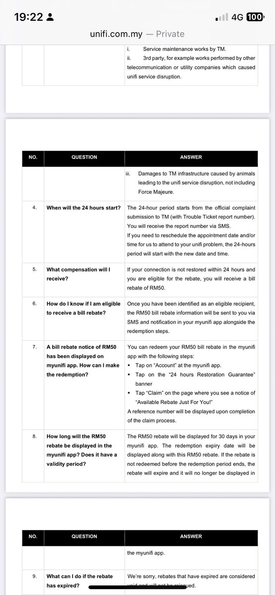 cdek228899's tweet photo. @unifi @gibbss___ Its weekend. This too much @unifi almost 24 hours. Suggest all kajang user to lodge complaint. In unifi websit they said rm50 rebate after 24hours. https://t.co/GDSZtcsOC5