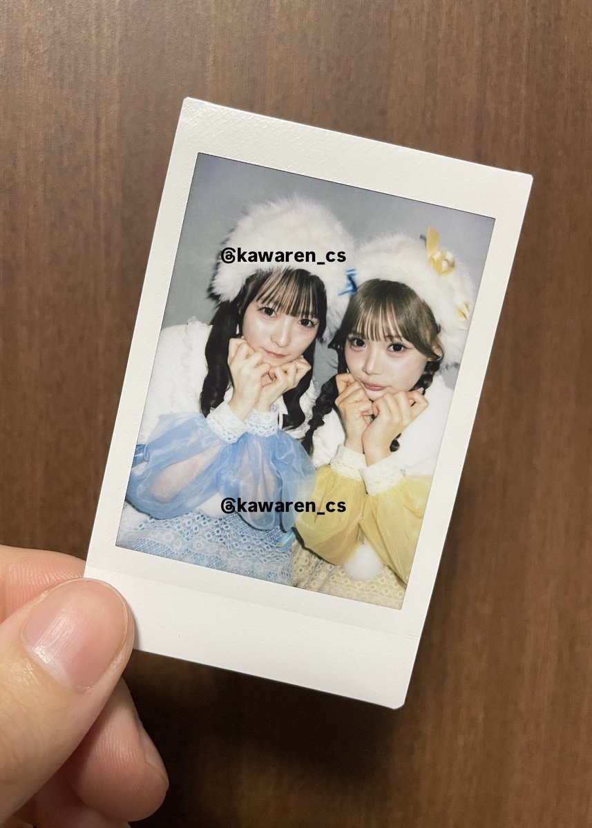 抽選券6枚でふりみゆペアチェキぶち当てました！ #古澤里紗 #梅田みゆ