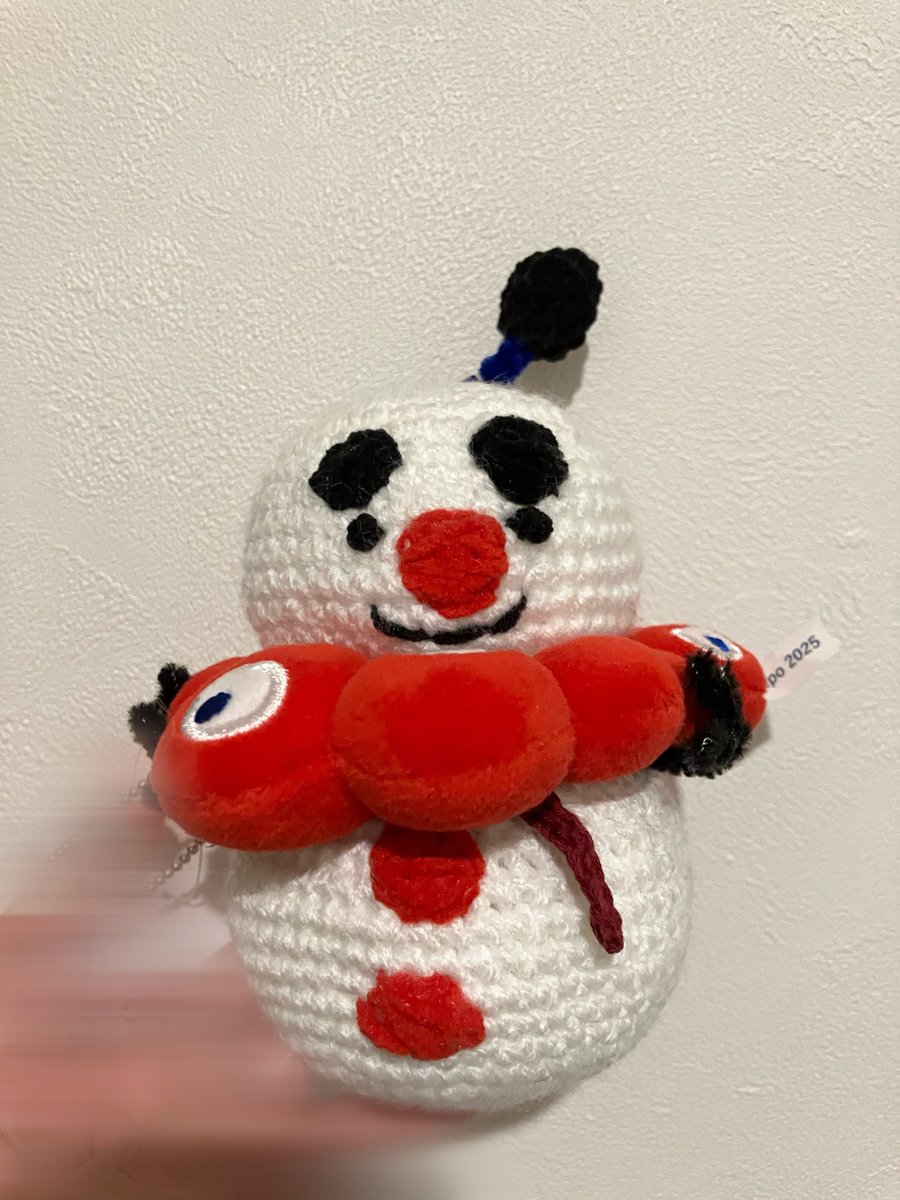 この付け方も可愛い❤️💙