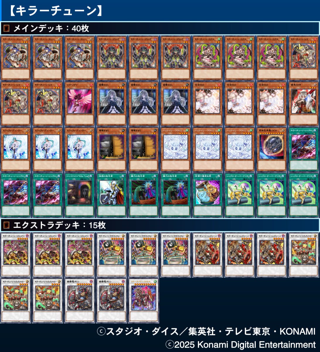 フォロワー様5%オフ　大会優勝構築　キラーチューンデッキ　① フォロワー様5%オフ 大会優勝構築 キラーチューンデッキ ① 遊戯王 罠