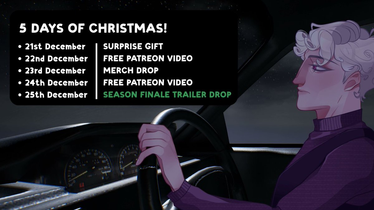 The stage is set. 

📷5 Days of Christmas starts tomorrow. 🎄

Trailer in 6 days.