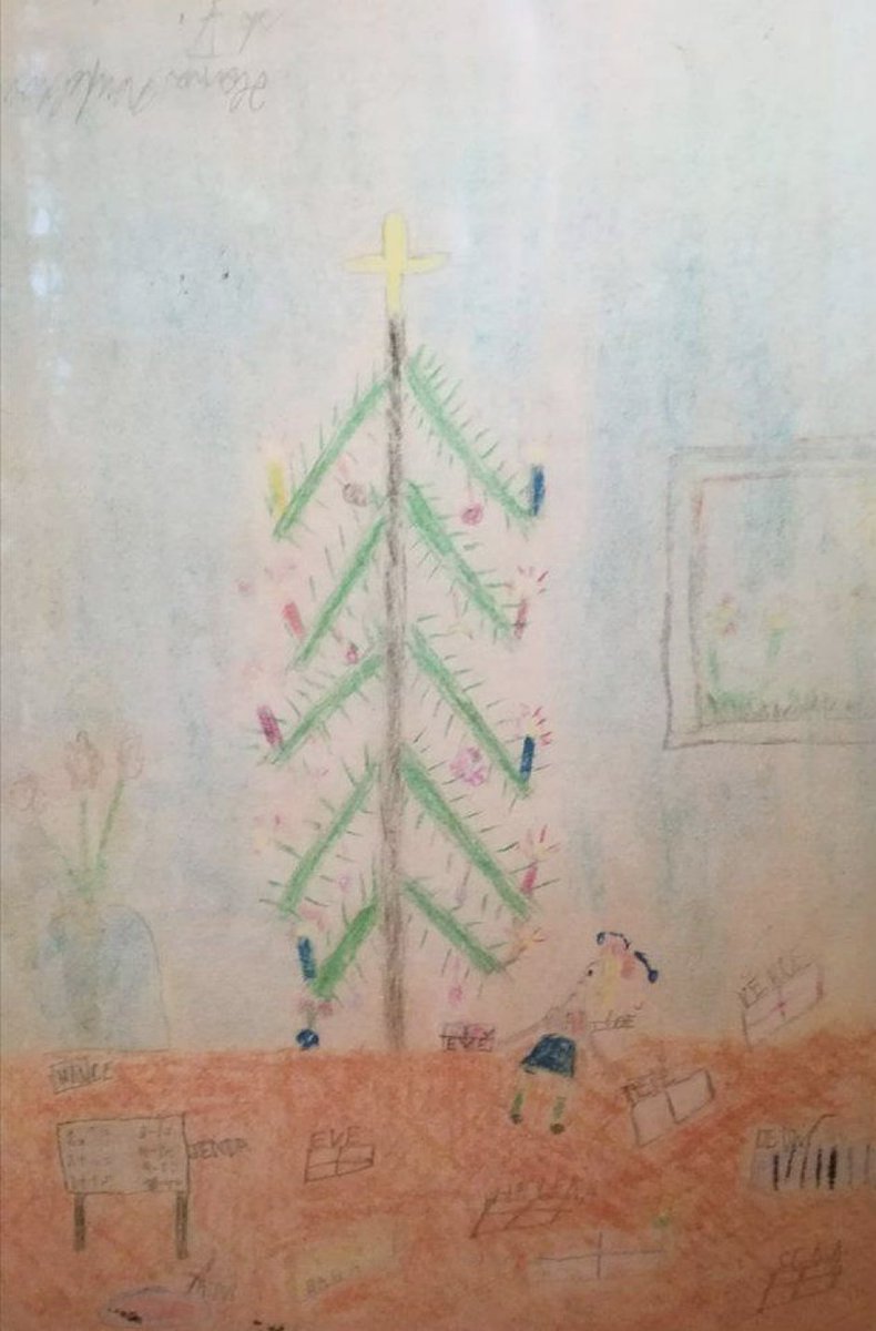 ANPIRomaPosti's tweet image. "Sì, poi venne #Natale e le #SS, sentimentali come quasi tutti i tedeschi, celebrarono il #Natale anche ad #Auschwitz."
#AnitaLauser sopravvissuta

Disegno di #HanaNeufeldova di anni 13
  morta ad #Auschwitz il #23ottobre 1944

Museo del Ghetto di #Terezin (#CZ)