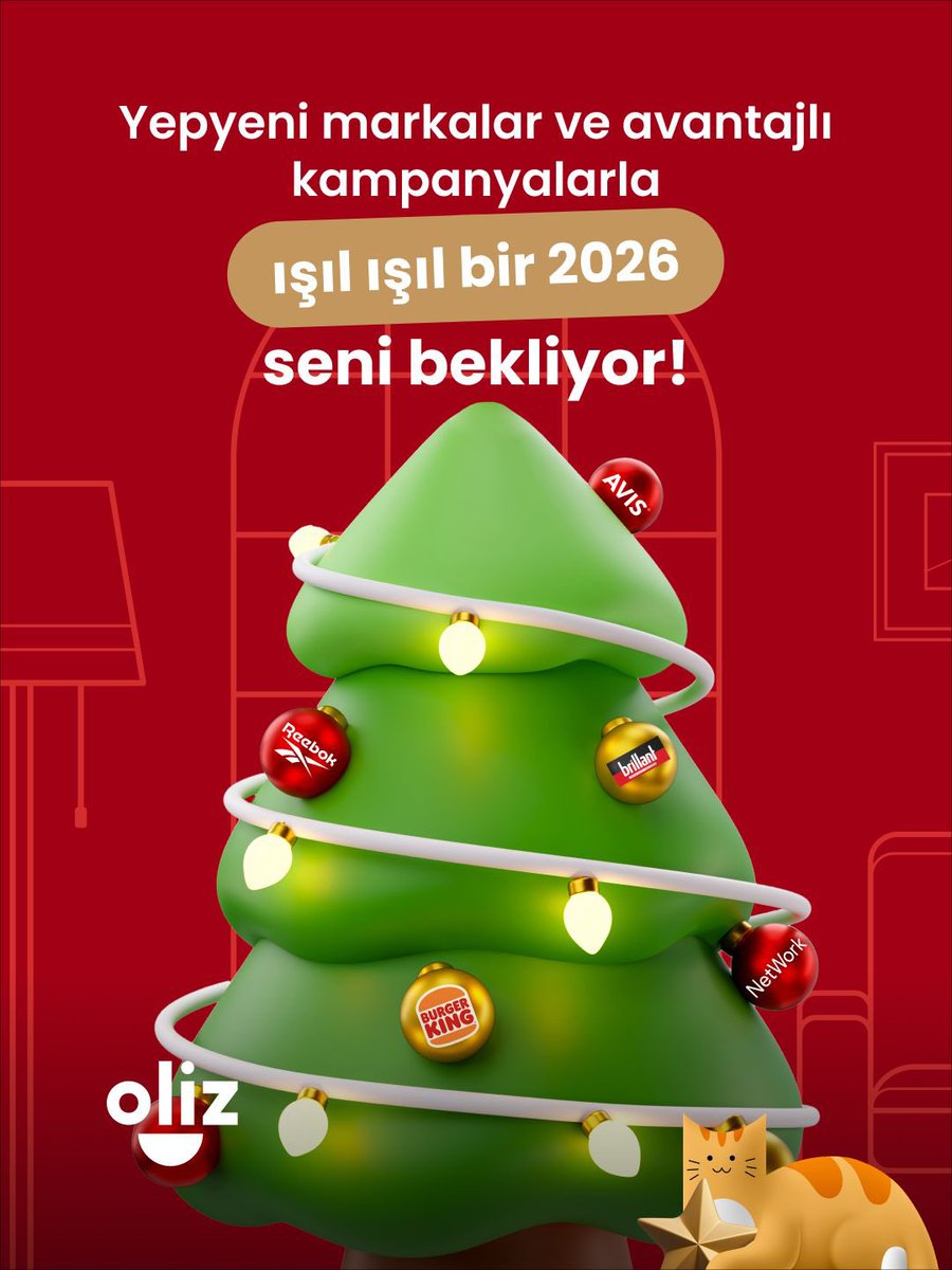 2026’ya ışıl ışıl bir başlangıç! ✨
Yepyeni markalar, yepyeni fırsatlar Oliz’de seni bekliyor. 🎄💛

#Oliz #Tatil #App #AppStore #PlayStore