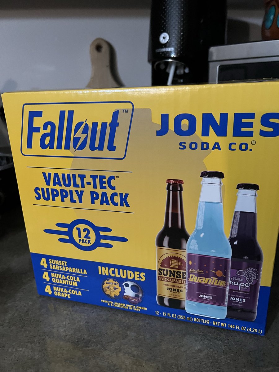 GoombaTwin79's tweet photo. Got my beverages for Season 2! 
#Fallout #FalloutSeason2 #BethesdaGameSudios #AmazonPrimeVideo #JonesSodaCo #costco https://t.co/Z7up95I88H