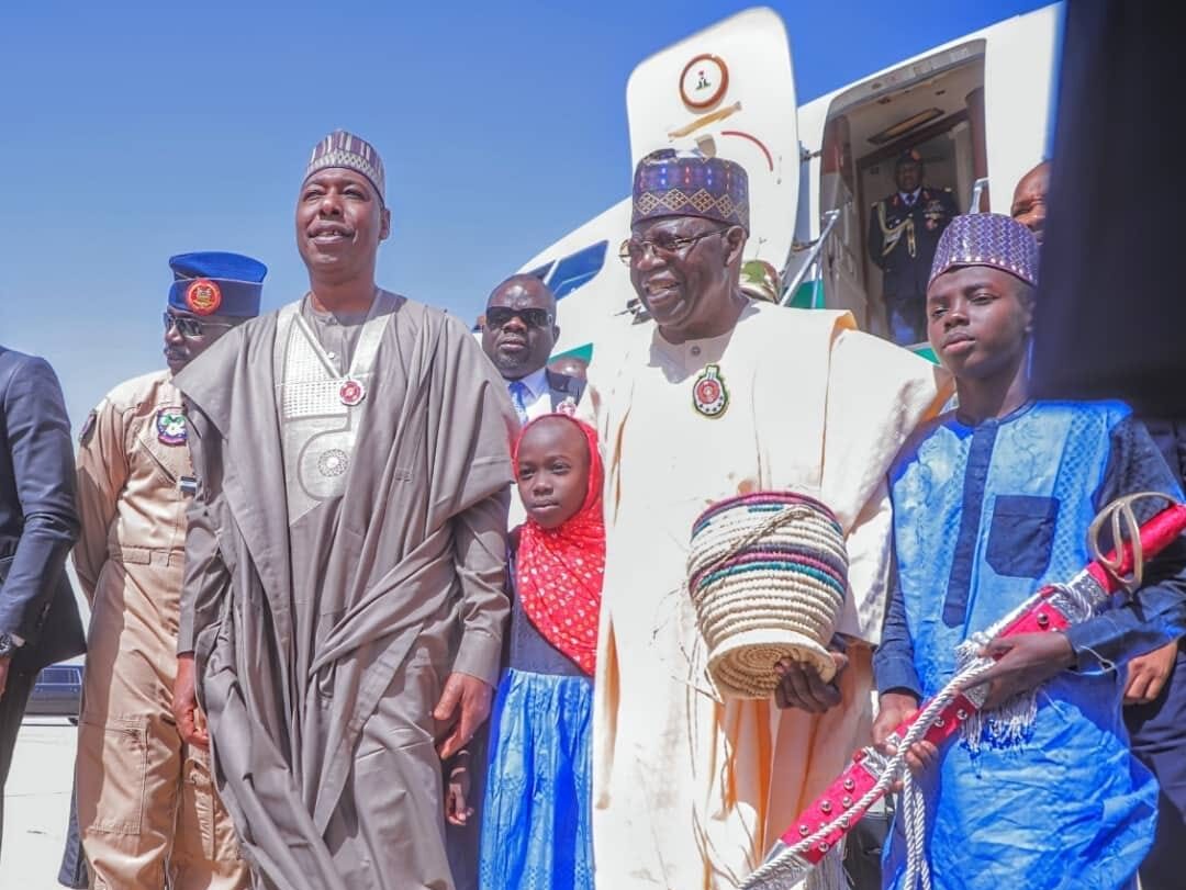 President Tinubu in Maiduguri as part of his 3-state visit to Borno, Bauchi and Lagos