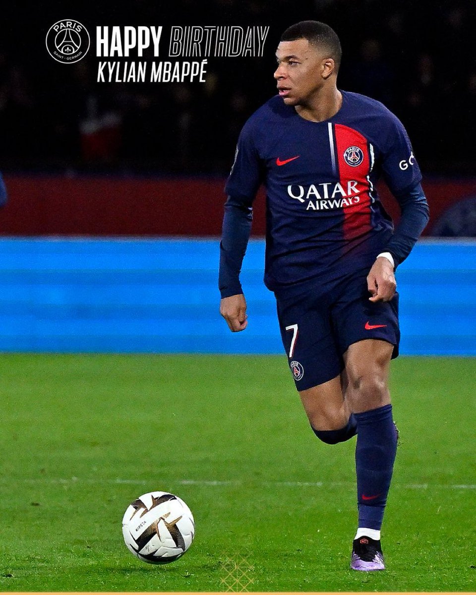 Kylian Mbappé is 27 today!🎉 

Happy birthday Kylian 🎂