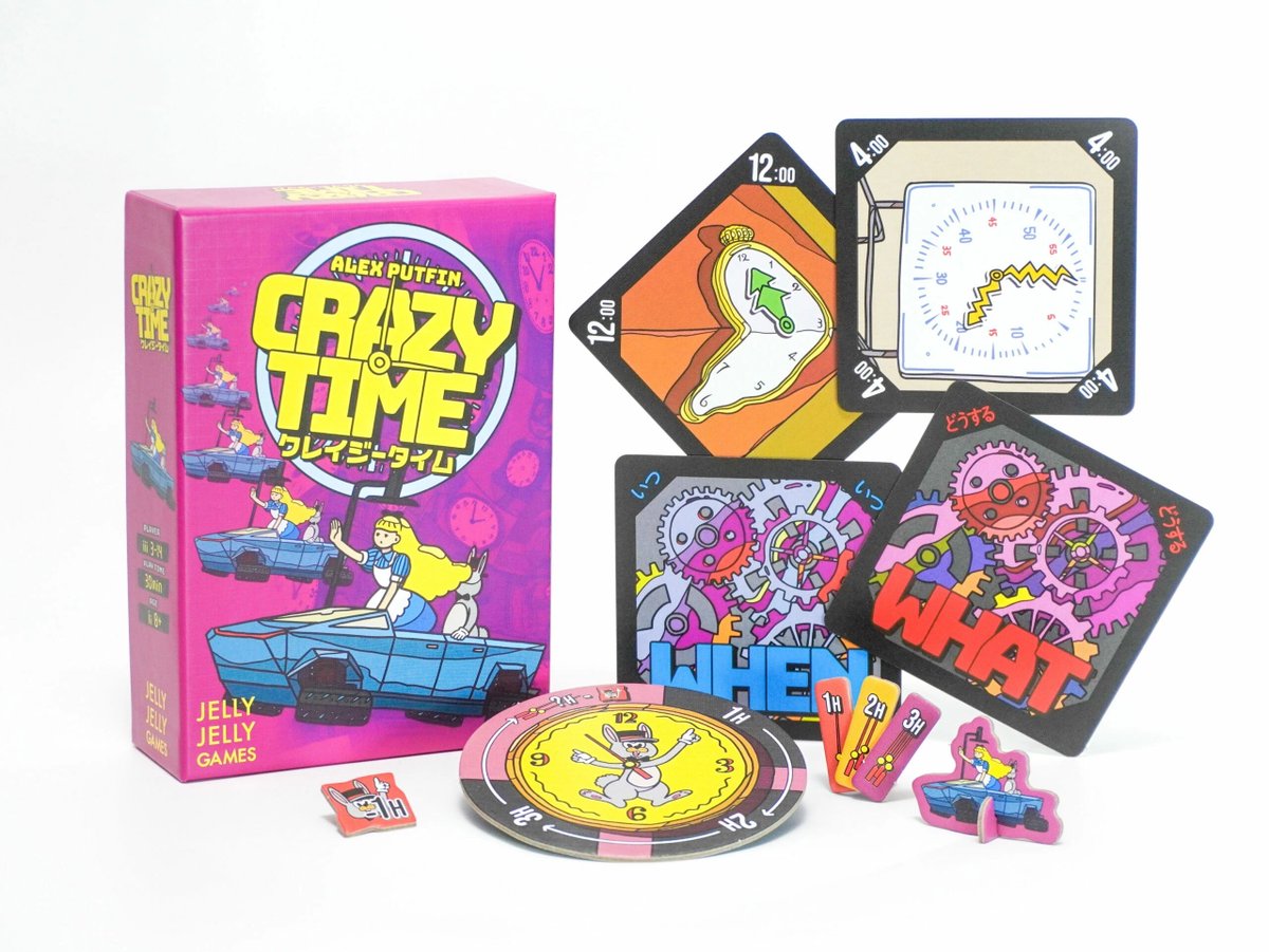 クレイジータイム ボードゲーム ○ボードゲーム通販情報⭐️ . 「クレイジータイム」 . 【楽天🏃で再販