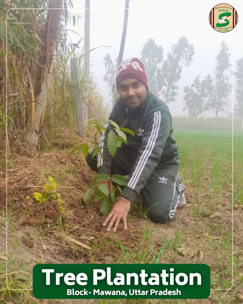 GreenSwelfares's tweet photo. Planting today for a greener 🌱 tomorrow. 

Inspired by the teachings of Saint Dr. Gurmeet Ram Rahim Singh Ji Insan, volunteers from Mawana, Meerut, came together to plant saplings and nurture Mother Earth. Their sincere efforts reflect a strong commitment to protecting nature and creating a cleaner, healthier environment for future generations. 

#TreePlantation #NurtureNature #GreenMission #Mawana