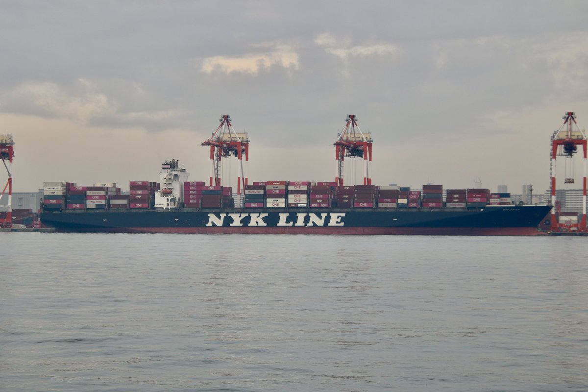 日本郵船 #コンテナ船「NYK ORION」全長336m、全幅45.8m 「NYK LINE