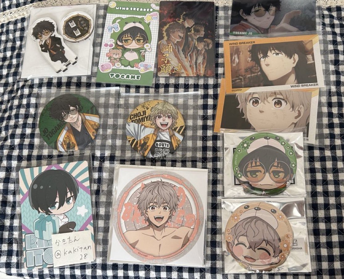 ウィンブレ展 缶バッジ まとめ売り RT @kakitan28: 【譲渡】WIND BREAKER展 ウィンブレ展 缶バッジ