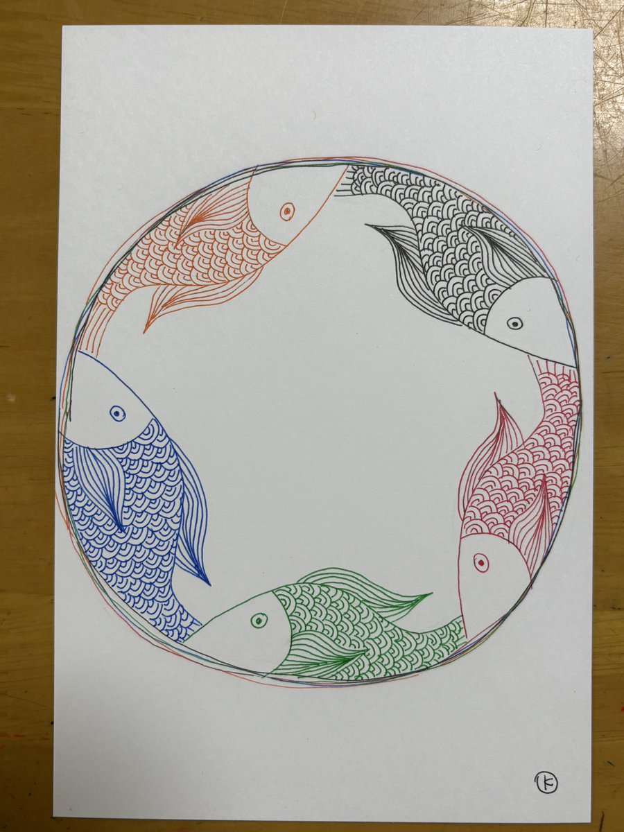 kimiuroko's tweet image. 五縁

#御縁　#魚　#海　#鱗　#ダイビング
#釣り　#水族館　#インテリア　#ハンドメイド
#イラスト　#ペン　#写真　#アート
#fish #art #pen #photo #diving #sea