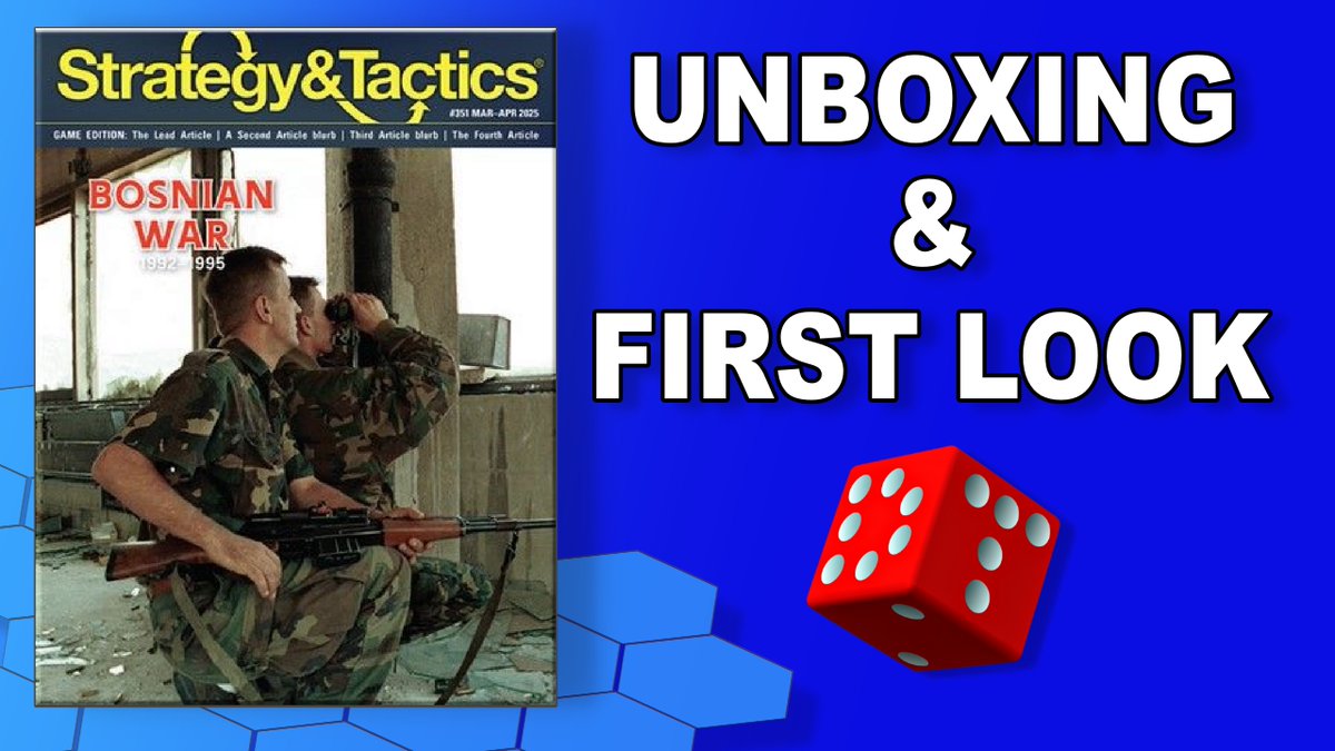 DiceTreasures's tweet photo. Bosnian War: 1992-1995 | WARGAME War Board Game UNPACKING &amp; FIRST LOOK
https://t.co/pm0Ge8Q386 https://t.co/ukMUc7mV4z