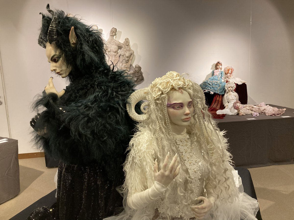 横浜みなとみらいギャラリーで、My・クリエイティブドール展拝見しま