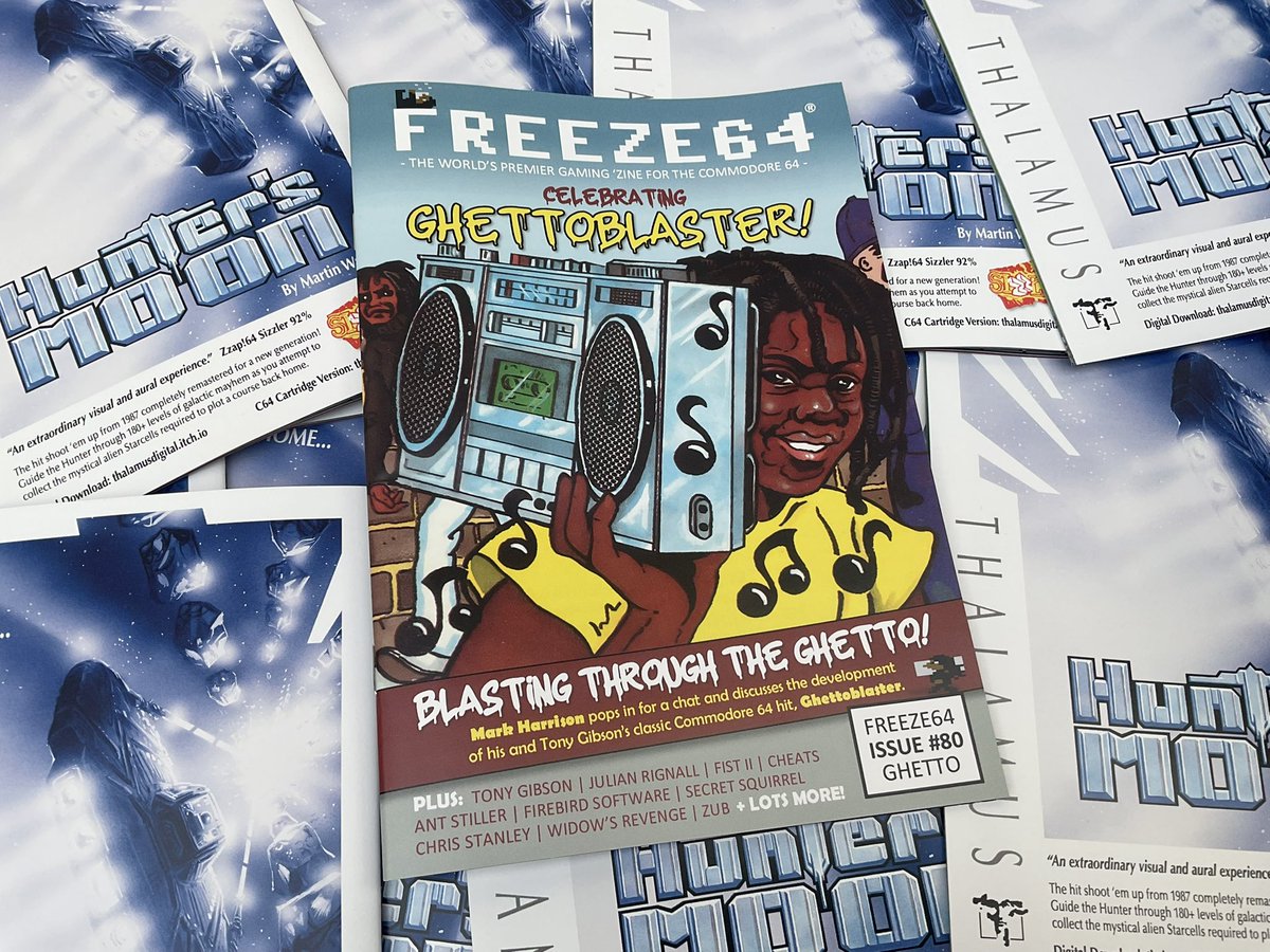 The current issue of FREEZE64 no.80…
Features our fab GHETTOBLASTER retrospective, along with an interview with one of its developers, Mark Harrison.
Plus - Julian Rignall, Chris Stanley, Warren Pilkington and a whole-host of #Commodore64 #C64 content.
freeze64.com/freeze64-issue…