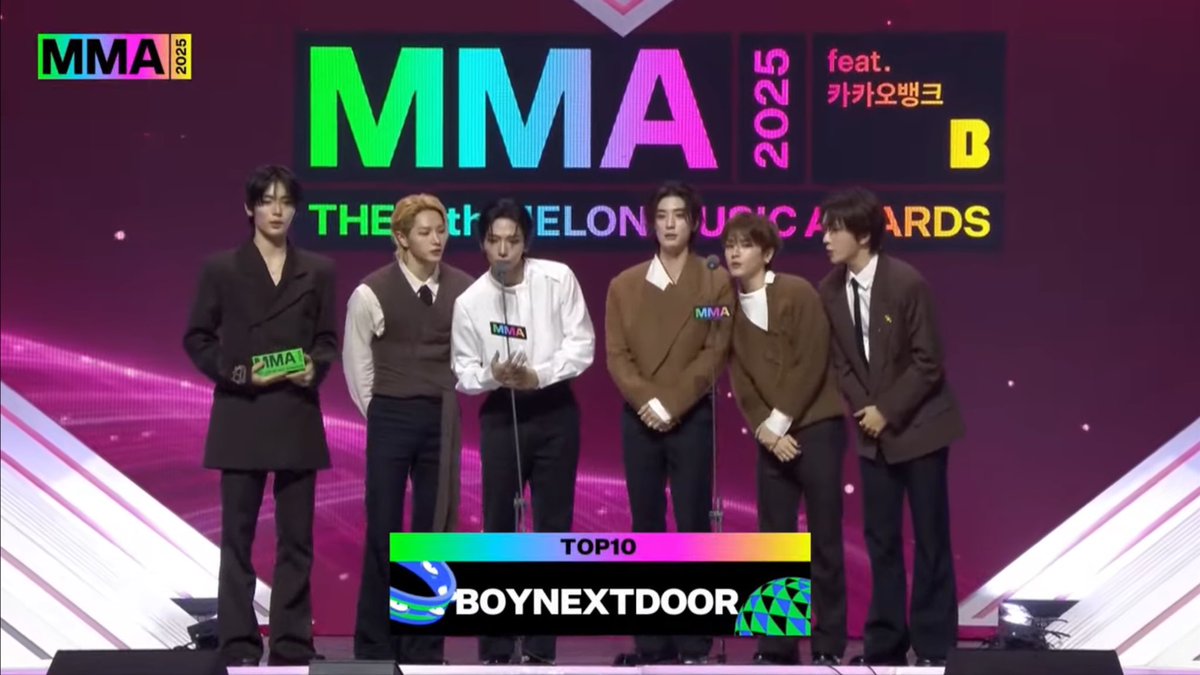 pppxxdppa's tweet image. BOYNEXTDOOR Awards at 2025 Melon Music Awards (MMA)

🏆 Top 10 Artist Award
🏆 Best Group - Male
🏆 Japan Favourite Artist by UNEXT
🏆 Millions Top 10
