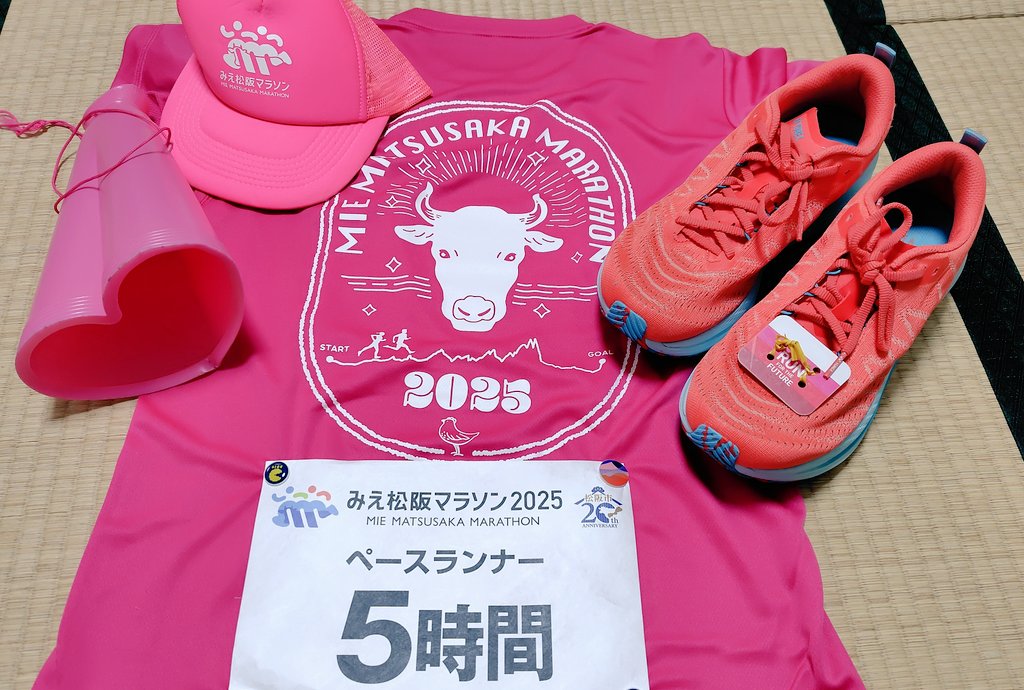 明日は
#みえ松阪マラソン
微風、小雨で
気温も時期的には高い予感

でも、5時間走ればどこかで
トラブルはつきもの☺️

ペースランナーからの助言は
・ワセリンを塗れ
・ビニール手袋を忍ばせろ
・疲れたお腹が空いただけ
・キャップを被れ

とにかく体の末端から冷やさない事
絶対完走しましょう💪
