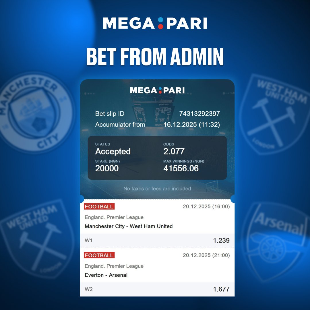 megapari_ngr's tweet image. 🔥 BET FROM ADMIN IS LIVE! 🔥

Today’s expert pick is locked and ready to roll ⚽️💼

Place your bet now and let’s chase the win together 💰🚀
megapari.media/3NbQomU

#Megapari #BetFromAdmin #MatchDay #BetAndWin
