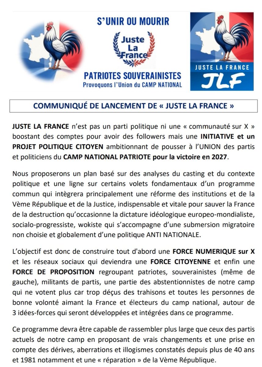 Walter_Boujenah's tweet photo. Ok, arguments recevables et incassables selon la regle de #Mosus
"Juger, c est comparer"
Bravo @MLP_officiel
En effet, meme si je trouve @J_Bardella trop jeune et pas assez experimenté pour la fonction presidentielle, il vaut en effet bien mieux que les @GabrielAttal @Elisabeth_Borne et bien sûr @EmmanuelMacron ou @EPhilippe_LH etc, autres outils fabriqués formatés sortant des memes castes, formation ENA sciences-po et parcours ouatés et qui osent se vanter d être issus des "partis de gouvernement" alors qu ils devraient se cacher tant ils ont detruit et mis en faillite la FRANCE, plus beau et grand pays du monde par son Histoire, en 45 ans...
Néanmoins, je persiste à dire et démontrer que NOUS devons former une EQUIPE DE FRANCE regroupant les souverainistes et patriotes sur la base #QuoiAvantQui
Seul le #PlanJLF @JLF2027Officiel a la solution et la meilleure piste pour la victoire.
⬇️
https://t.co/ZWAss9GIg3
Dommage que je sois boycotté et censuré partout depuis 7 ans...
@knafo_sarah @ZemmourEric @PhdeVilliers @MarionMarechal @davidlisnard etc 👍