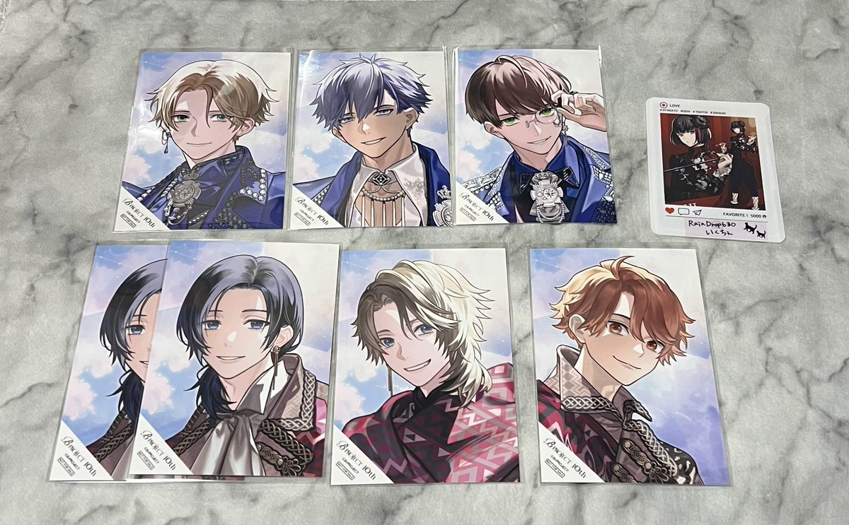 交換】Bプロ 10th 10周年 特典 ブロマイド 譲） 増長、野目、釈村、唯