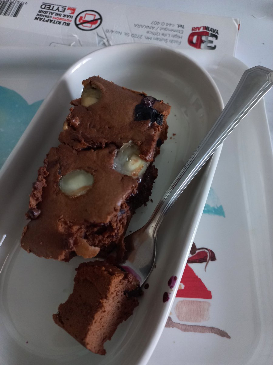 Yaban mersinli brownie ve 3d