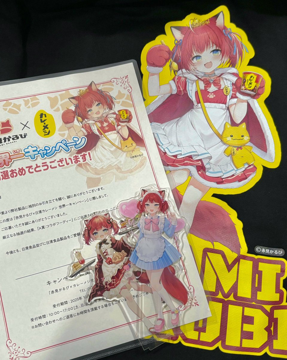 実は、かるびちゃ×カレーメシのA賞に当たりまして…… カレーメシ大好き