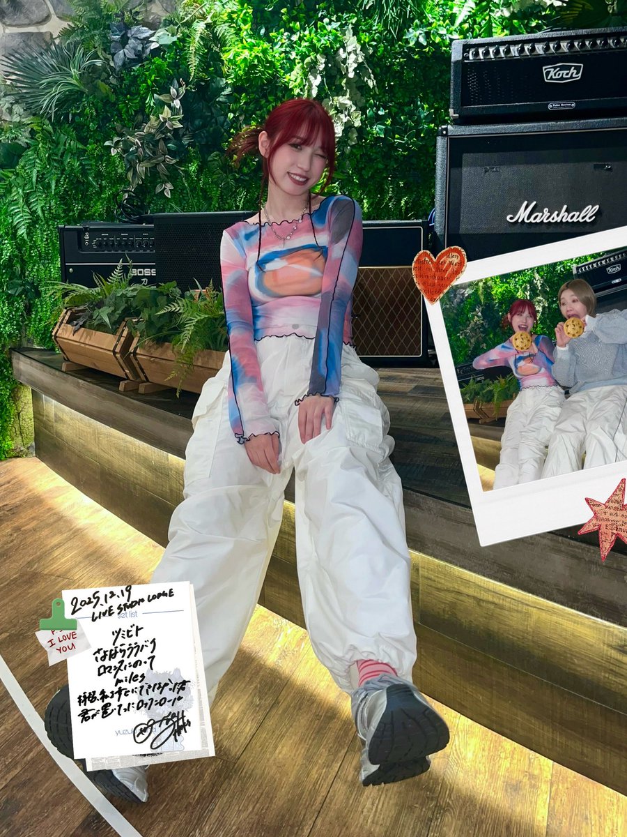 2025.12.19
LIVE STUDIO LODGE

-ｾｯﾄﾘｽﾄ-
ツミビト
さよならララバイ
ロマンスにのって
miles
拝啓、私を幸せにできなかった君
君が置いてったロックンロール

2025年ラストライブ！
ありがとうございましたー！！
来年もヨロシク❤️‍🔥