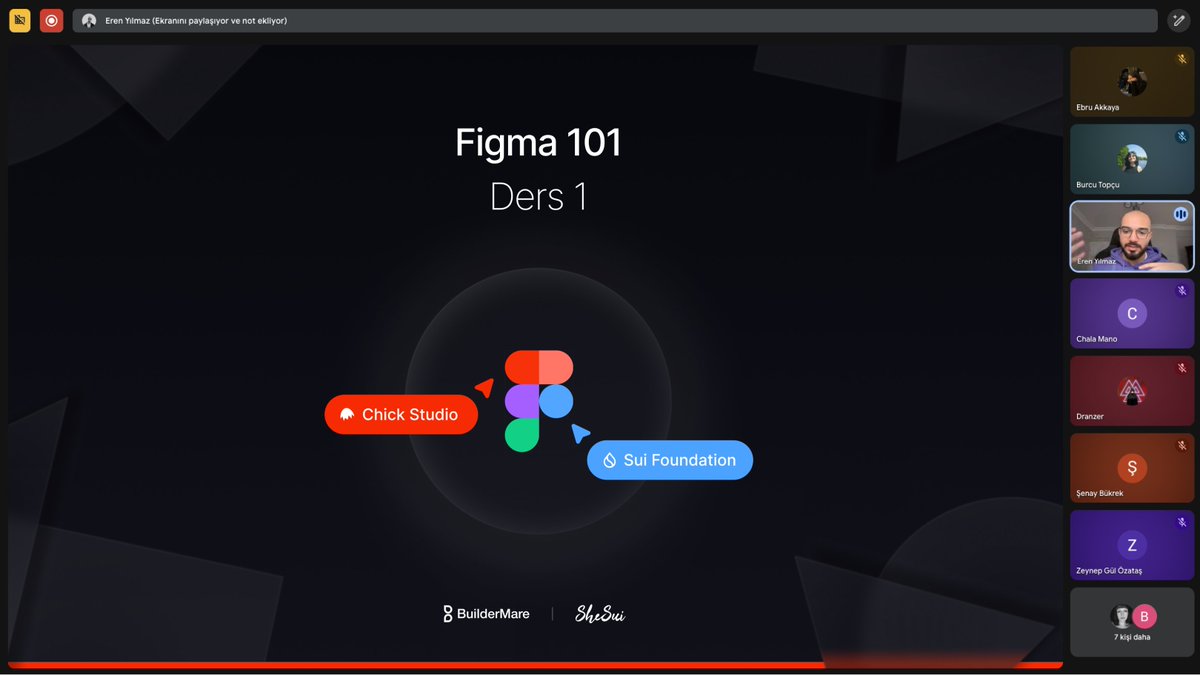 🚀 Day 1 officially kicked off!

With the support of <a href="/SuiNetwork/">Sui</a> and in collaboration with

<a href="/sheissui/">SheSuiTR</a>   ×  <a href="/buildermare/">BuilderMare</a>  x  <a href="/chickstudi0/">Chick Studio</a> 

We’ve launched our free, women-only Figma 101 Training 🎨

3 weeks · 2 sessions per week · fundamentals → advanced Figma

Let’s learn,