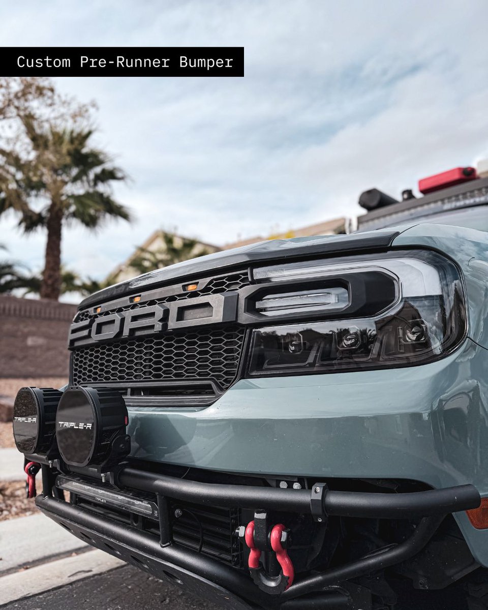 offroadium's tweet image. Balancing off-road capability with daily driver practicality is the real challenge. This Maverick FX4 nails it with a Packout camper system, quality suspension upgrades, and 31.5" tires offroadium.com/ford-maverick-…