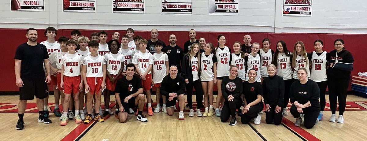 MSenkoski's tweet photo. Boys and Girls 8th Grade @FCASD @FxCAthletics DMS Basketball Teams taking on the DMS Teachers to help raise money for the community!!! #FCPROUD https://t.co/wP9V49uBUq