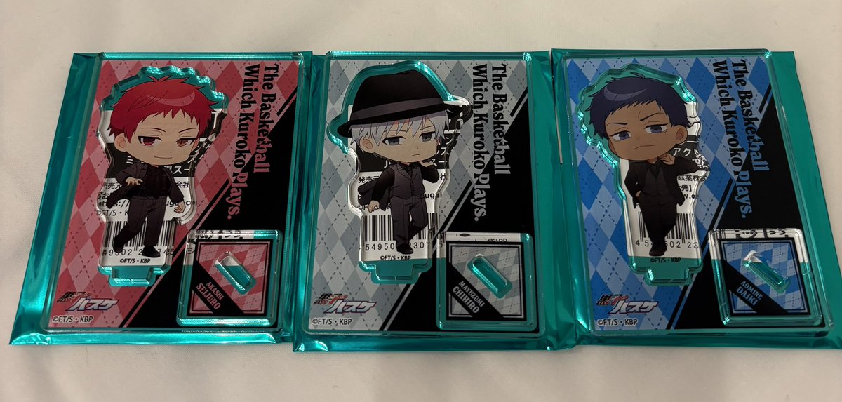 hane_0229's tweet photo. 【交換】
ジャンフェス JF2026 黒子のバスケ 黒バス 中外鉱業 中外 ミニアクスタ B

譲：赤司、黛、青峰

求：花宮

📍12/21 午後入場、現地交換〇
📍↑以降は郵送のみ
📍現地の場合、スリーブ無いため元の袋でのお渡し
📍出先のためIDカード無し

検索からも御気軽にお声がけください🍀︎ https://t.co/Cfql3OeJ21
