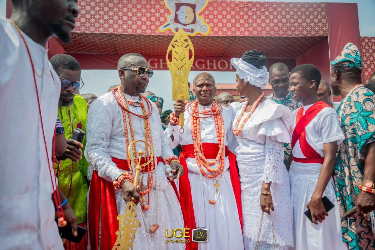 Lord_Of_Warri's tweet photo. A new Chief rises in Warri Kingdom: he is now Chief (Ojoye) Olusoji Oyedele Akinwale, the current 72nd Chief of Warri Kingdom.

Honoured with this title, he steps into the council of chiefs to uphold tradition, serve the people, and strengthen the lasting legacy of the kingdom.

#UgeOyoEkoro
#GhighoAghofen