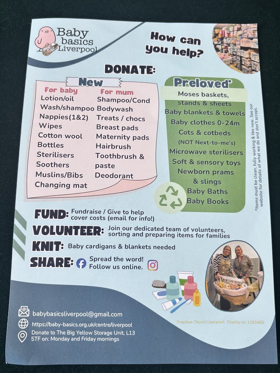 Great to visit Baby Basics Liverpool this week to learn about their work and support for babies and new mums across Liverpool and especially in L8. 

They welcome donations of new and pre-loved baby equipment, toiletries and clothes for 0-2 year olds.