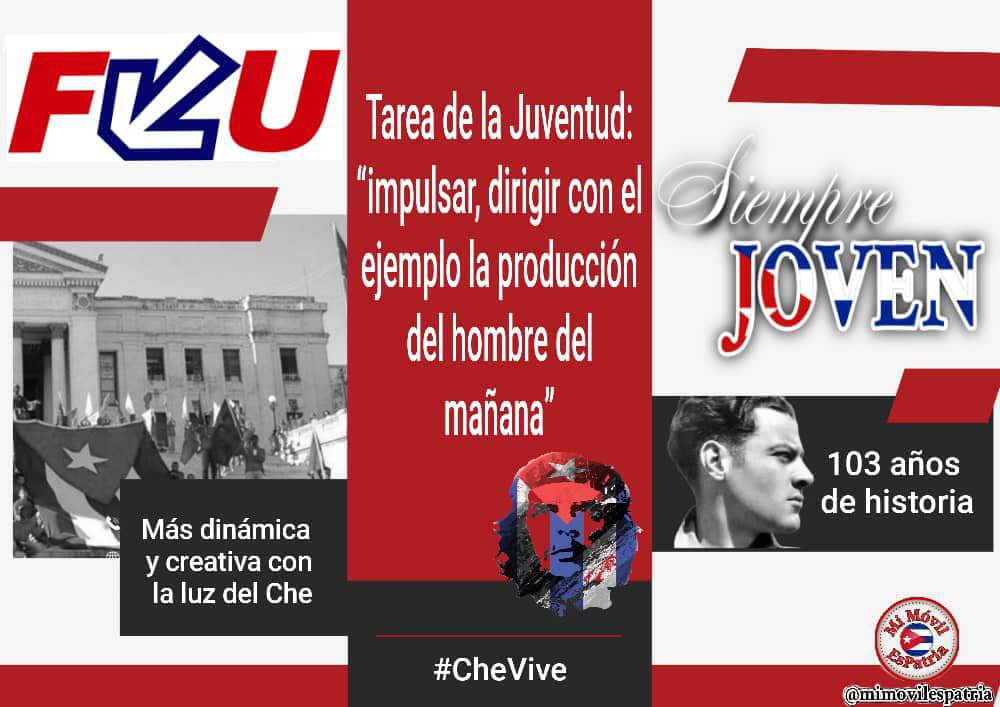 Muchas felicidades para los estudiantes de la FEU en el 103 aniversario de la Organización #LasTunas #PorLasTunasLaVictoria #SíSePuede #PorUn26EnEl26