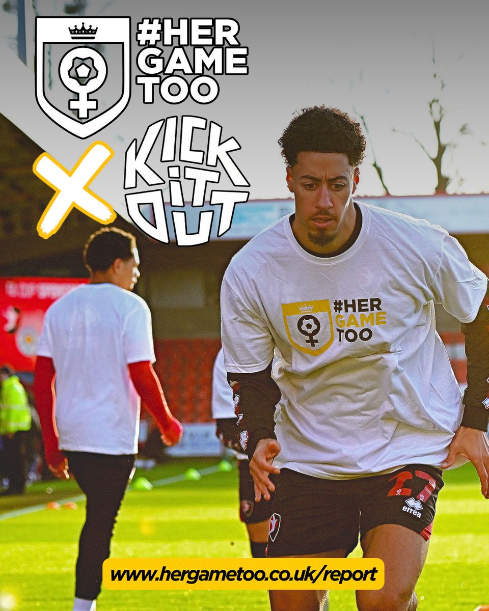 HerGameToo's tweet image. Sexism has no place in football. ❌

Seen it? Heard it? Experienced it?

Report it via our collaborative reporting line with @kickitout. 

🔗 hergametoo.co.uk/report