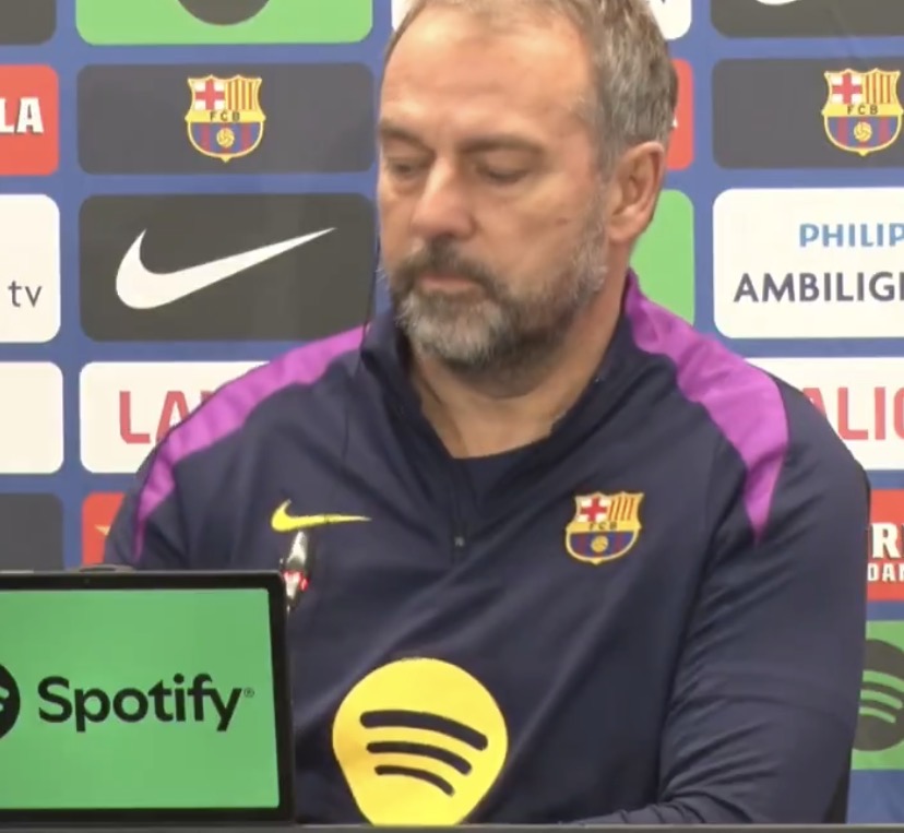 CheckscoresOrg's tweet image. | Hansi Flick on Pedri's condition:"Pedri is feeling discomfort in his quadriceps, which carries a high risk of serious injury and could sideline him for up to two months.""We're not going to take that risk. He would have been available for the Espanyol match." #fcblive