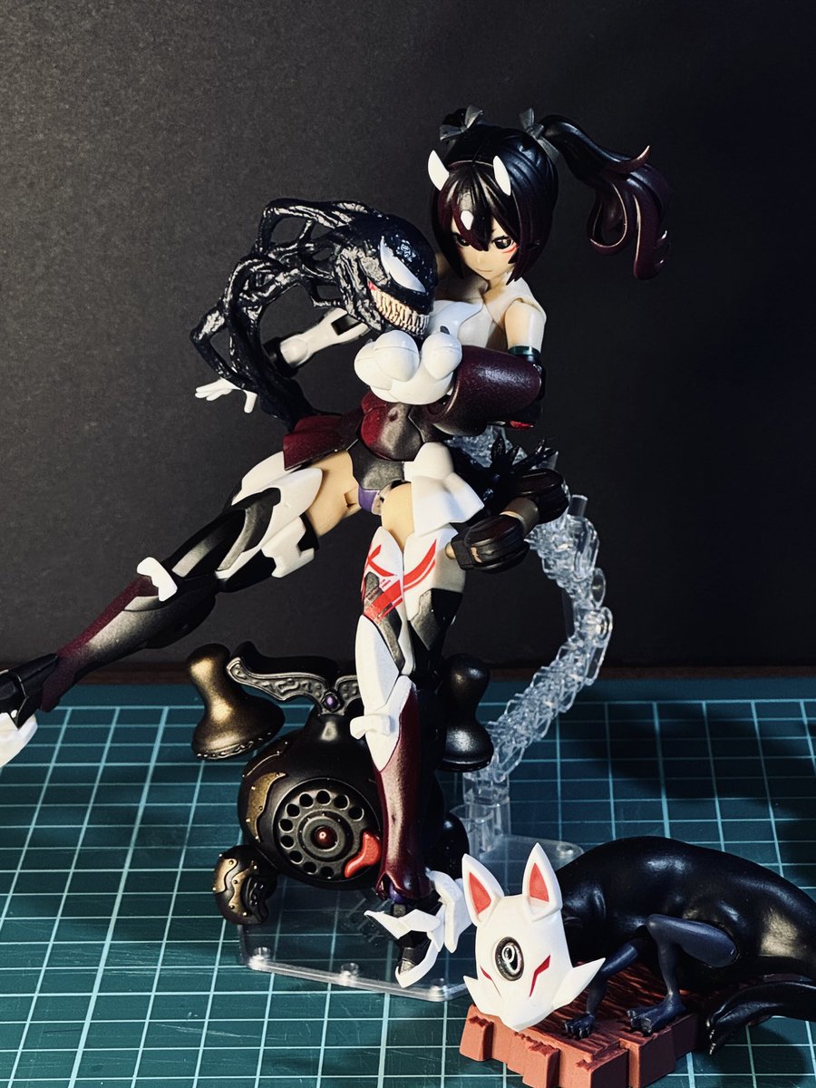 シンビオートを取り込み
1つのカラダで共存するバディの関係
キュッパー(九尾)の周りには
地球外生命体や謎に包まれた生物が集まる
回転器-黒継ノ肆
カオナシ(千と千尋の神隠し)
#ちび謎生物 #メガミデバイス #ジブリ