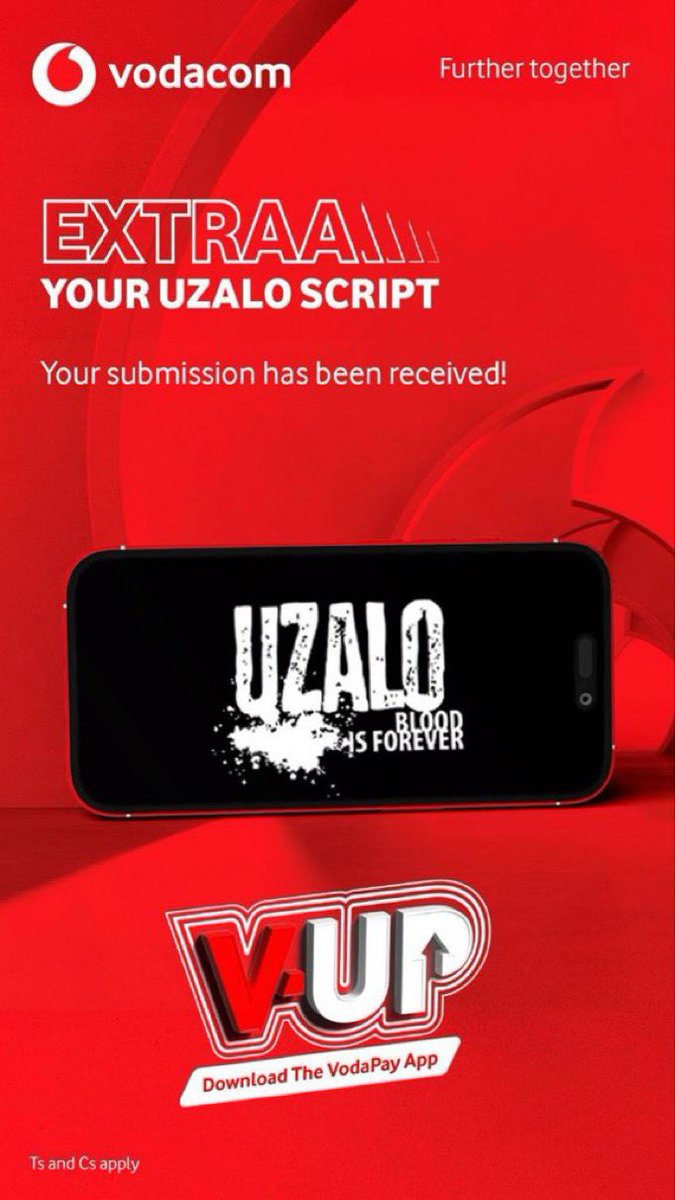 Imagine your script coming to life on Uzalo 😭🔥
The #UzaloXVodacom competition is still open!
Did you submit yours already?
@Uzalo_sabc1 <a href="/Vodacom/">Vodacom</a> #ExtraaYourSummer