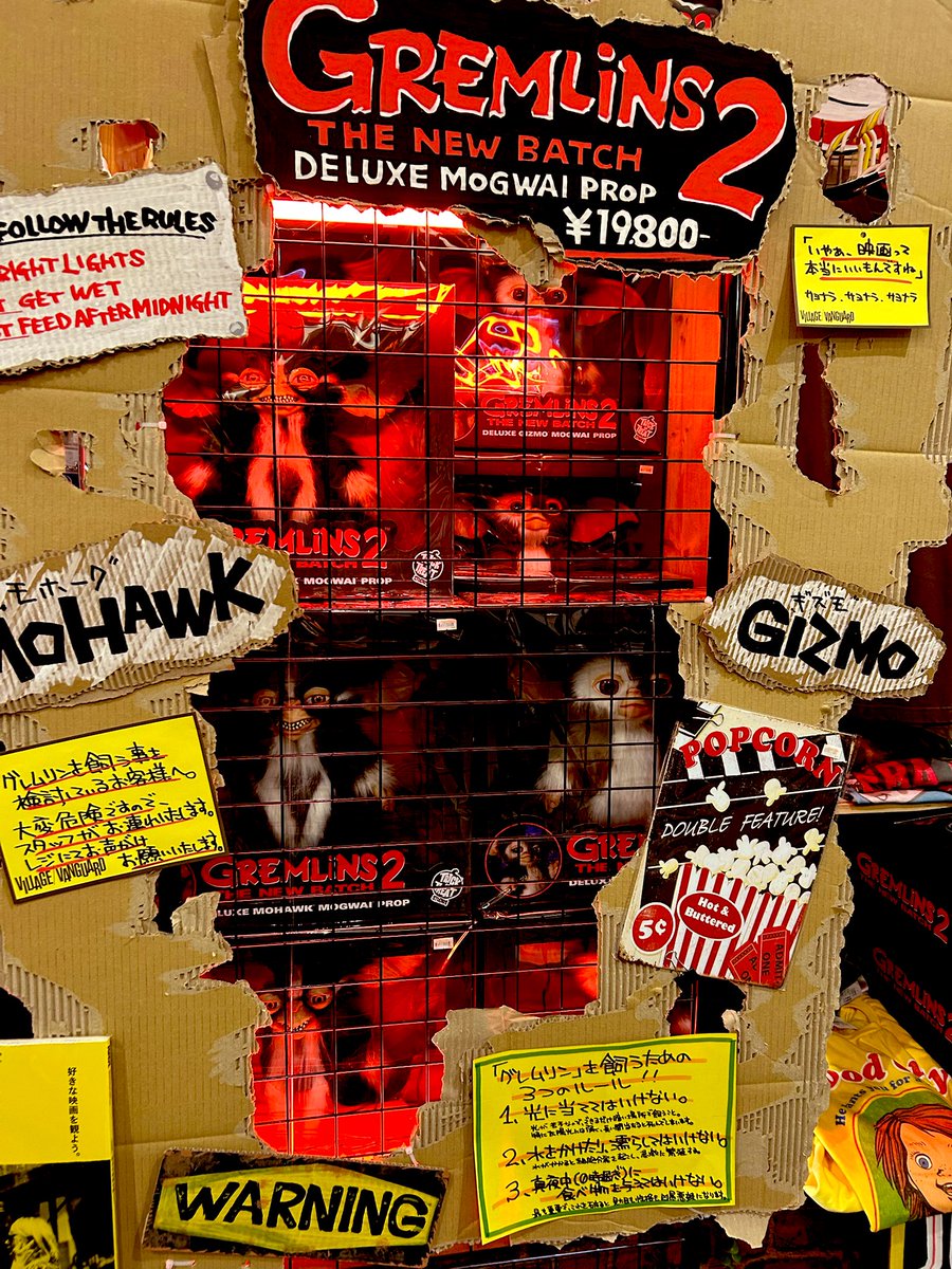 obake_horror's tweet photo. ビレバン様のグレムリンの展示の仕方に感銘を受けた…
これダンボールと100均のワイヤーネットだけで出来てしまう🧚‍♂️ https://t.co/zGVhrJeWdw