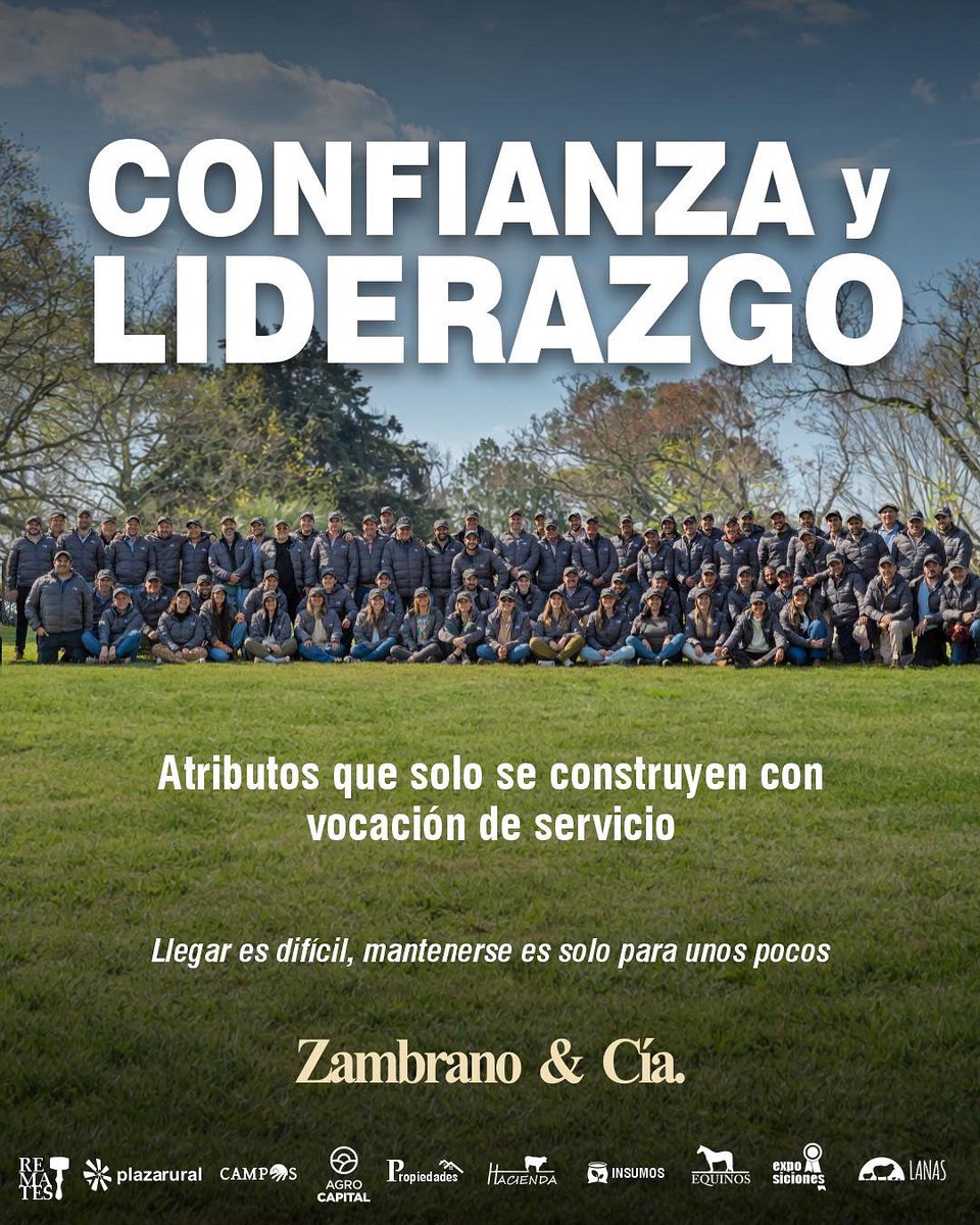 La confianza se gana.
El liderazgo se sostiene.
Y mantenerse exige coherencia, trabajo y visión.

Cerramos el año convencidos de que los valores no pasan de moda.
Gracias a quienes eligen construir a largo plazo.

Zambrano &amp; Cía.
Llegar es difícil. Mantenerse, es solo para unos