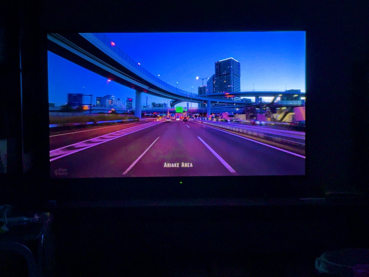 夜ドライブ。
(行けないから毎日授乳中に見てる)
ありがとう。YouTube！