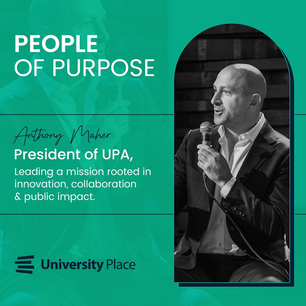 🌟 PEOPLE OF PURPOSE — Anthony Maher
President of UPA, leading a mission rooted in innovation, collaboration &amp; public impact. 🌆💡

#UniversityPlace #PeopleOfPurpose #Leadership #PhillyInnovation #PurposeDriven