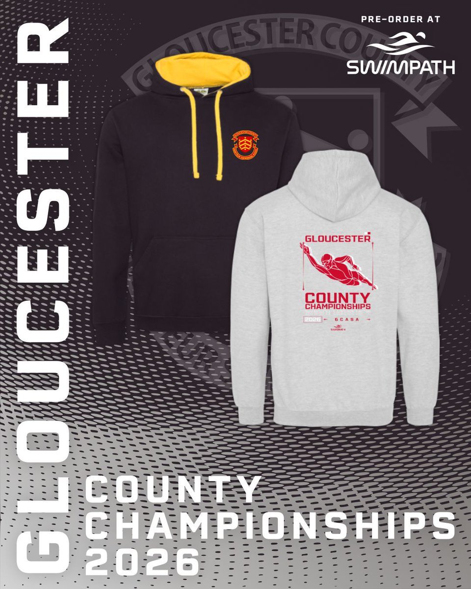 SwimPathUK's tweet image. Pre-order swimming County Championships 2026 Merchandise at SwimPath! 🌟

Gloucester, Kent, Warwickshire, Wiltshire &amp;amp; Worcester Hoodies, T-Shirts and Swimming Caps!

You can get a hoodie, t-shirt and swimming cap bundle for £65!

buff.ly/oRtfsm4