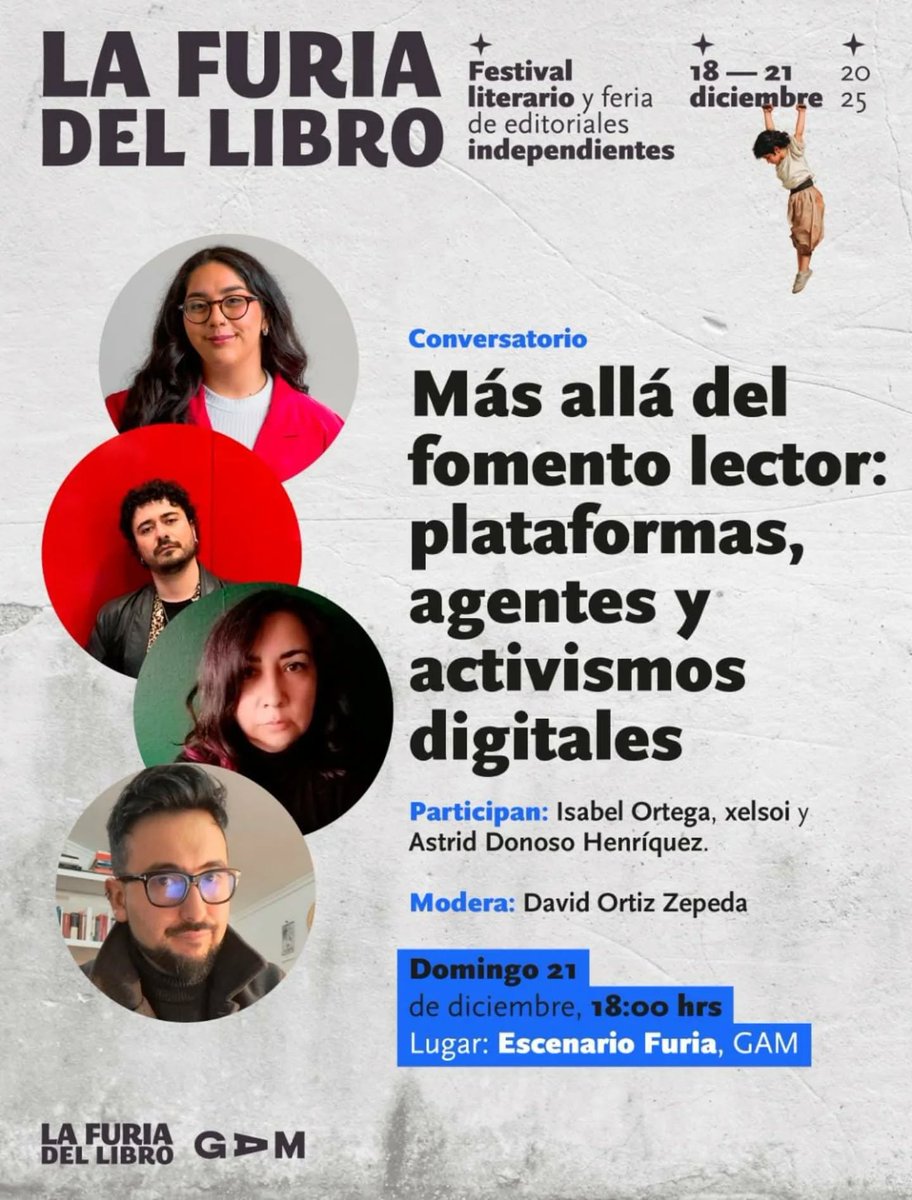 📚Tierra Culta participa en la Furia del Libro de Santiago 2025 con libros en el stand de Satán Editores y con la participación de nuestro editor moderando este domingo a las 18:00 horas.