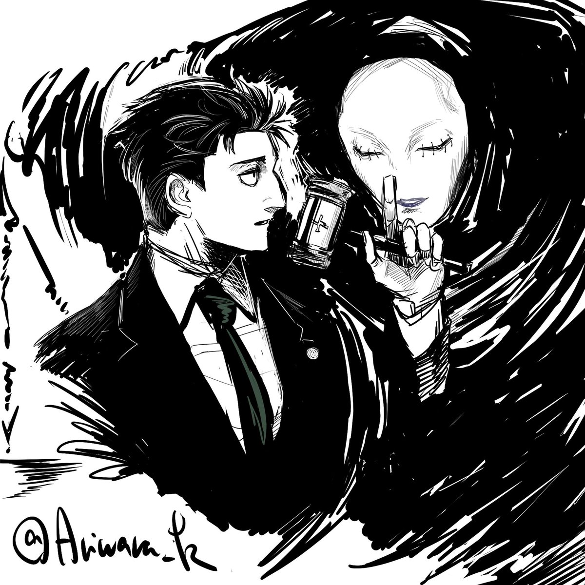 Ariwara_K's tweet image. 声帯決まってよかったね〜の日車さんとジャジ