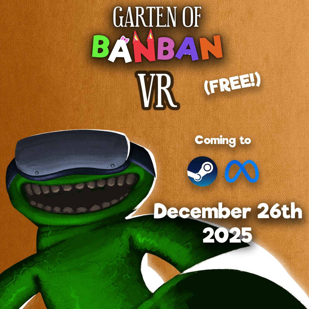Euphoric_Bros's tweet photo. Garten of Banban 1 in VR FOR FREE is coming! In 1 week!

#gartenofbanban https://t.co/4sOq3tiT1t