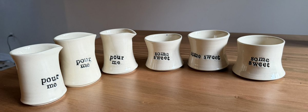 gaylestc's tweet image. One milk and sugar set remaining!!! Available for locals only.