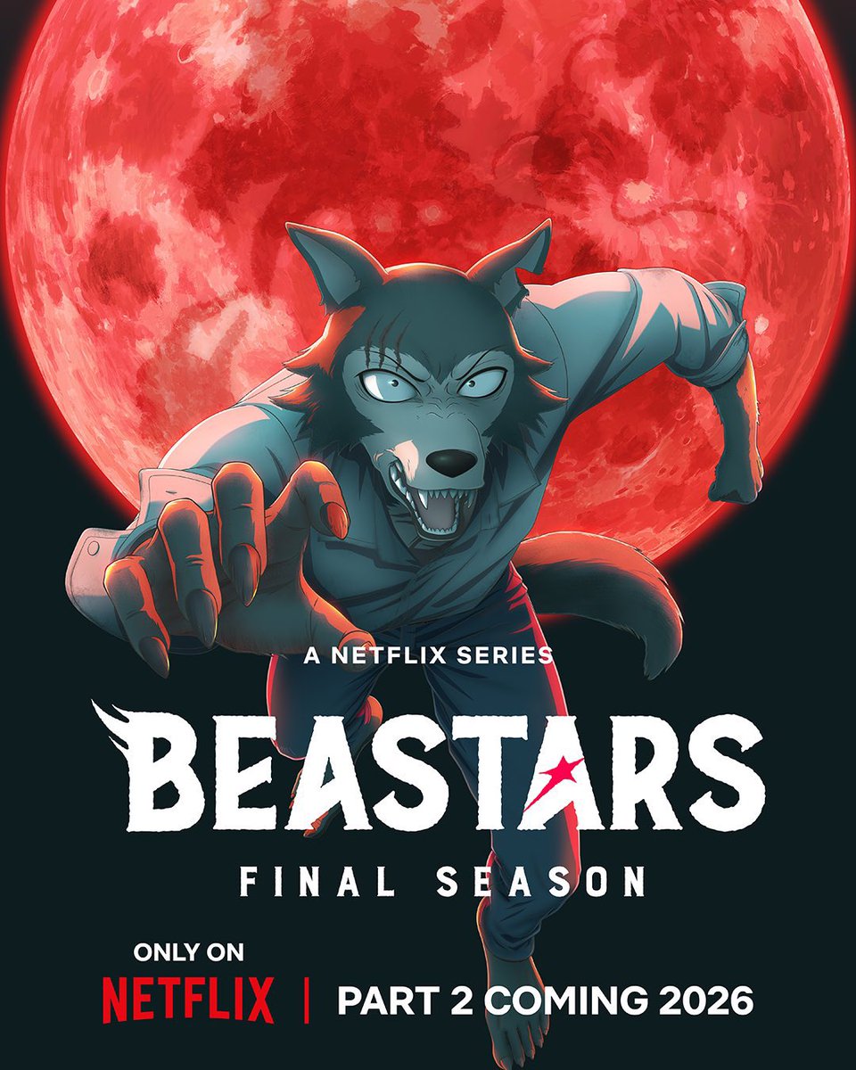 beastarsanime's tweet image. See you tomorrow for new information BEASTARS FINAL SEASON PART 2 🐺

BEASTARS FINAL SEASON Part 2 Streaming exclusively on Netflix in 2026