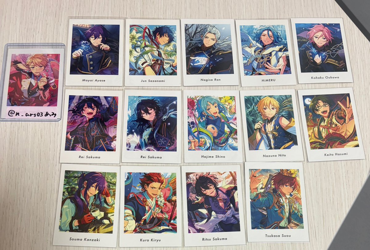 n_ars03's tweet photo. あんスタ 交換 ぱしゃこれ ぱしゃっつ 星幻時序ポロライド TRIP 笑門来笑 周年

譲）画像のもの

求）ツリー(鳴上嵐、深海奏汰、羽風薫、影片みか、斎宮宗) https://t.co/wg3lr5Q5zt
