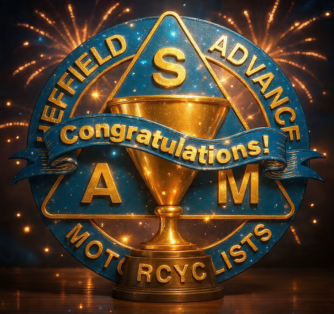 Congratulations to John Parker (and Observer, Jon Broomhead) on passing your test today. 
A great way to end the year! Well done, both. 🏍️
#iamroadsmart #sheffieldadvancedmotorcyclists